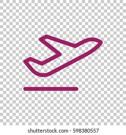 Plane Icon Vector. 