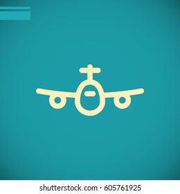 Plane Icon Vector. 