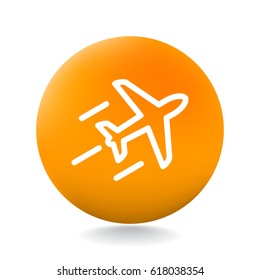 Plane Icon Vector. 