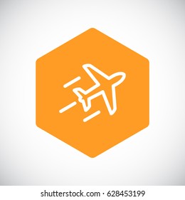 Plane Icon Vector. 