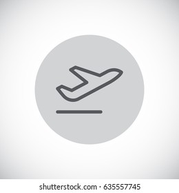 Plane Icon Vector. 