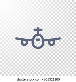 Plane Icon Vector. 