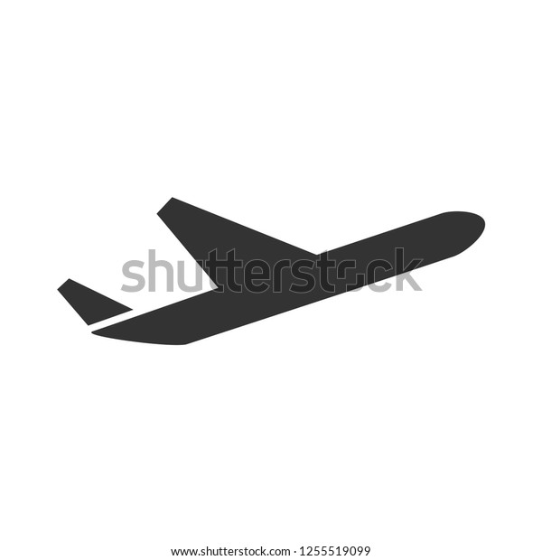 Plane Icon Vector Stock Vector (Royalty Free) 1255519099 | Shutterstock