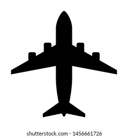 Plane icon vector. Air transportation symbol isolated on white background