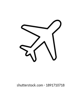 Plane icon vector. Airplane icon vector. Flight transport symbol. Travel illustration. Holiday symbol