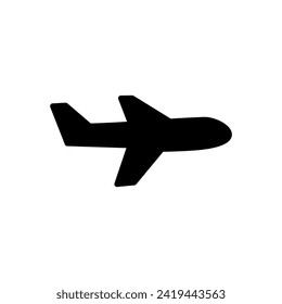 Plane icon vector. Airplane icon vector. Flight transport symbol. Travel illustration. Holiday symbol