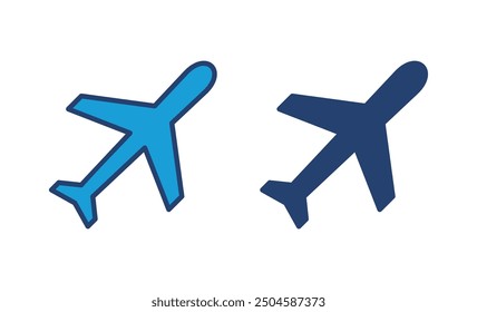 Plane icon vector. Airplane icon vector. Flight transport symbol. Travel illustration. Holiday symbol