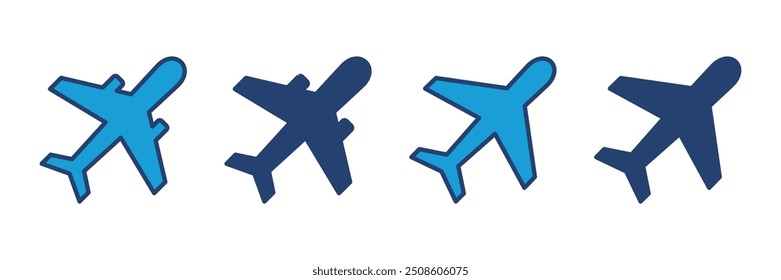 Plane icon vector. Airplane icon vector. Flight transport symbol. Travel illustration. Holiday symbol
