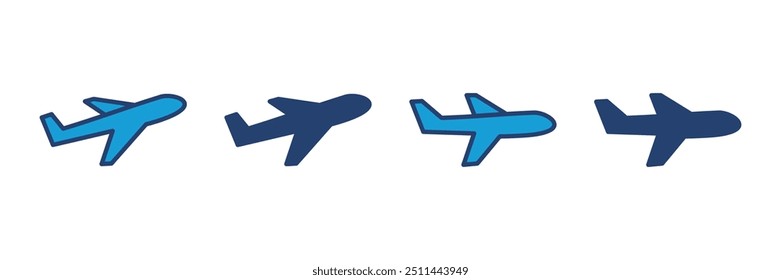 Plane icon vector. Airplane icon vector. Flight transport symbol. Travel illustration. Holiday symbol