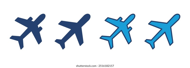 Plane icon vector. Airplane icon vector. Flight transport symbol. Travel illustration. Holiday symbol