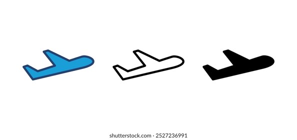 Plane icon vector. Airplane icon vector. Flight transport symbol. Travel illustration. Holiday symbol