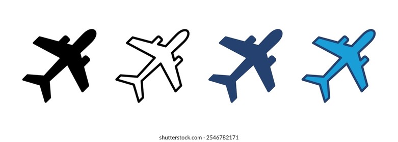 Plane icon vector. Airplane icon vector. Flight transport symbol. Travel illustration. Holiday symbol