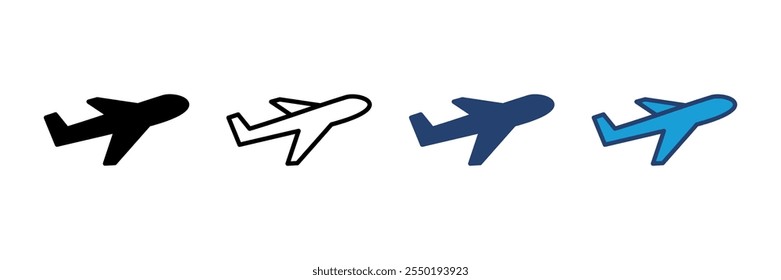 Plane icon vector. Airplane icon vector. Flight transport symbol. Travel illustration. Holiday symbol