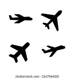 Plane icon vector. Airplane sign and symbol. Flight transport symbol. Travel sign. aeroplane