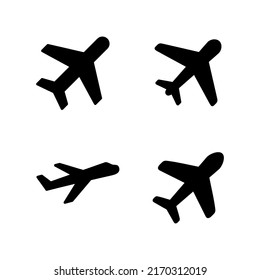 Plane icon vector. Airplane sign and symbol. Flight transport symbol. Travel sign. aeroplane