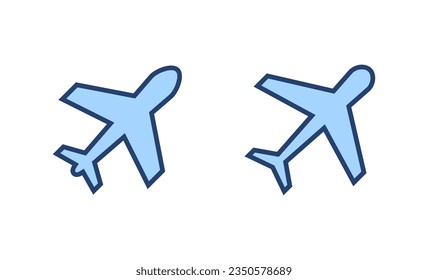 Plane icon vector. Airplane sign and symbol. Flight transport symbol. Travel sign. aeroplane