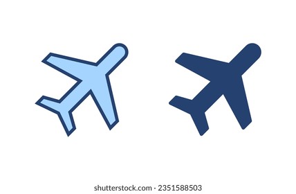 Plane icon vector. Airplane sign and symbol. Flight transport symbol. Travel sign. aeroplane