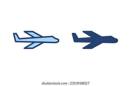 Plane icon vector. Airplane sign and symbol. Flight transport symbol. Travel sign. aeroplane