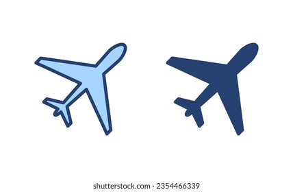 Plane icon vector. Airplane sign and symbol. Flight transport symbol. Travel sign. aeroplane