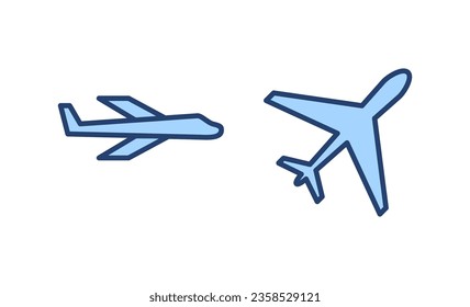 Plane icon vector. Airplane sign and symbol. Flight transport symbol. Travel sign. aeroplane