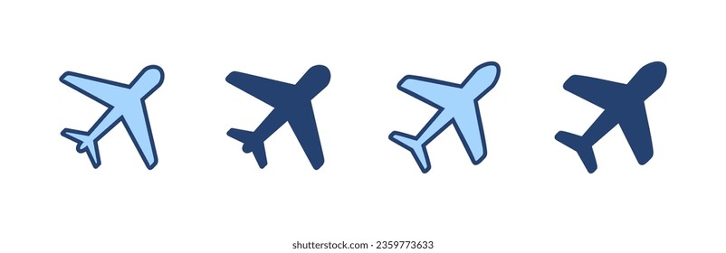 Plane icon vector. Airplane sign and symbol. Flight transport symbol. Travel sign. aeroplane