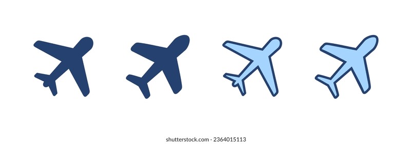 Plane icon vector. Airplane sign and symbol. Flight transport symbol. Travel sign. aeroplane