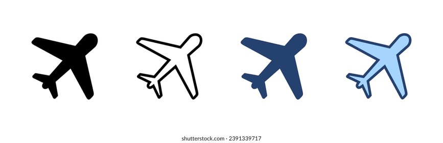 Plane icon vector. Airplane sign and symbol. Flight transport symbol. Travel sign. aeroplane