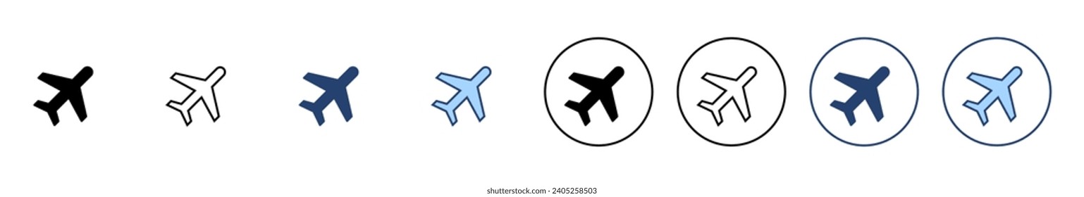 Plane icon vector. Airplane sign and symbol. Flight transport symbol. Travel sign. aeroplane