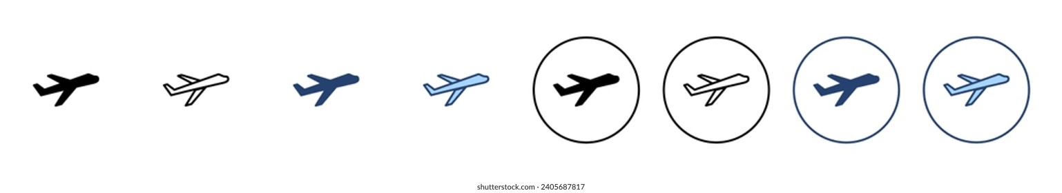 Plane icon vector. Airplane sign and symbol. Flight transport symbol. Travel sign. aeroplane