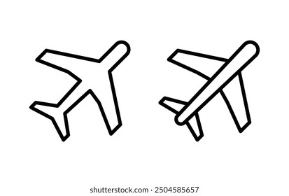 Plane icon vector. Airplane sign  vector