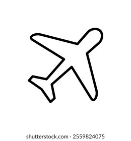 Plane icon vector. Airplane sign and symbol. Flight transport symbol. Travel sign. aeroplane