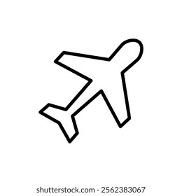 Plane icon vector. Airplane sign and symbol. Flight transport symbol. Travel sign. aeroplane