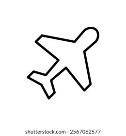 Plane icon vector. Airplane sign and symbol. Flight transport symbol. Travel sign. aeroplane