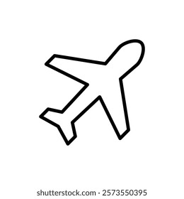 Plane icon vector. Airplane sign and symbol. Flight transport symbol. Travel sign. aeroplane