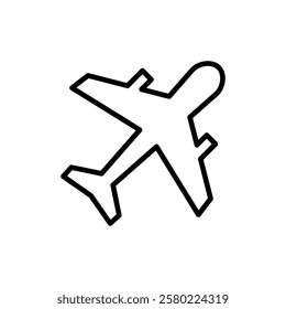 Plane icon vector. Airplane sign and symbol. Flight transport symbol. Travel sign. aeroplane