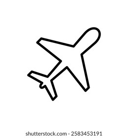 Plane icon vector. Airplane sign and symbol. Flight transport symbol. Travel sign. aeroplane