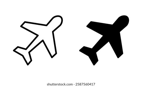 Plane icon vector. Airplane sign and symbol. Flight transport symbol. Travel sign. aeroplane