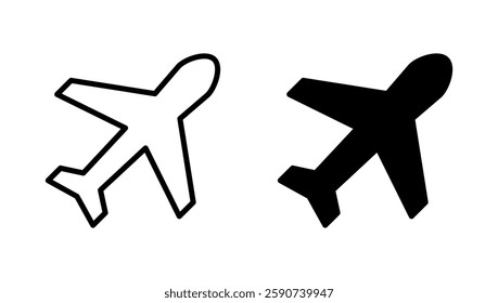 Plane icon vector. Airplane sign and symbol. Flight transport symbol. Travel sign. aeroplane