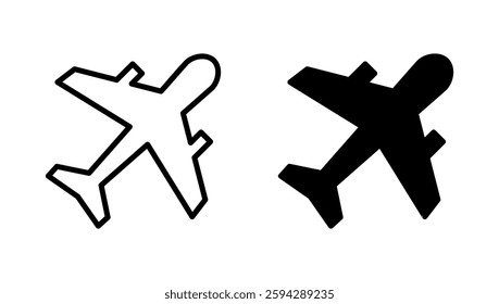 Plane icon vector. Airplane sign and symbol. Flight transport symbol. Travel sign. aeroplane