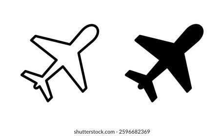 Plane icon vector. Airplane sign and symbol. Flight transport symbol. Travel sign. aeroplane