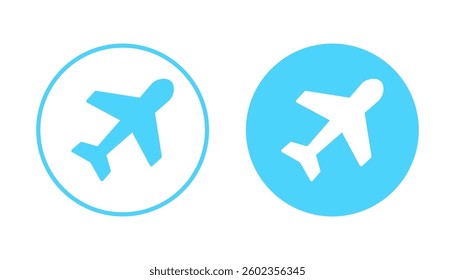Plane icon vector. Airplane sign and symbol. Flight transport symbol. Travel sign. aeroplane