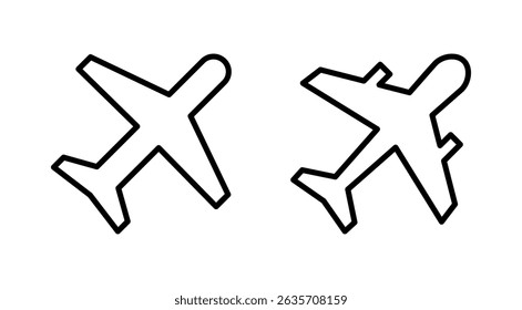 Plane icon vector. Airplane sign and symbol. Flight transport symbol. Travel sign. aeroplane