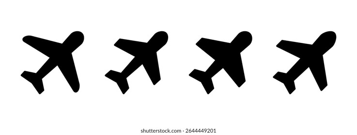Plane icon vector. Airplane sign and symbol. Flight transport symbol. Travel sign. aeroplane
