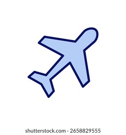 Plane icon vector. Airplane sign and symbol. Flight transport symbol. Travel sign. aeroplane