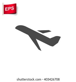 plane icon, vector airplane sign, isolated  travel symbol