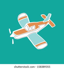 Plane icon. Vector art