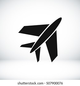 plane icon, vector best flat icon, EPS