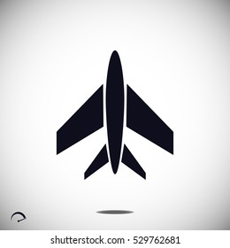 plane icon, vector best flat icon, EPS