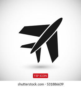 plane icon, vector best flat icon, EPS