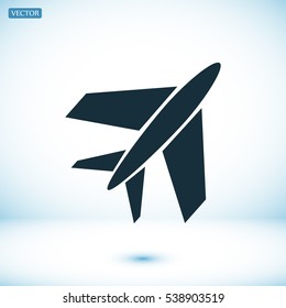 plane icon, vector best flat icon, EPS